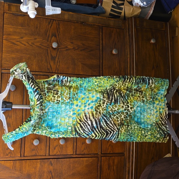 NWOT Joseph Ribkoff mixed animal print ribbon dress. Women's sz 8 - Picture 1 of 8